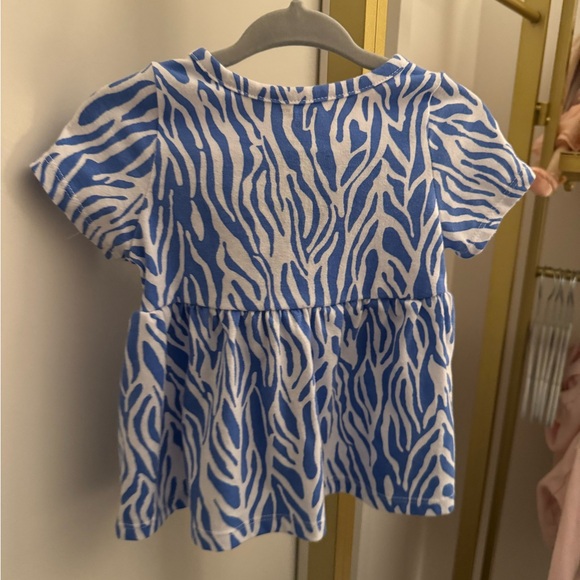 NWOT DVF for Target Baby Girl Short Sleeve Sea Twig Blue Wrap Dress 6-9 Months - Picture 4 of 5